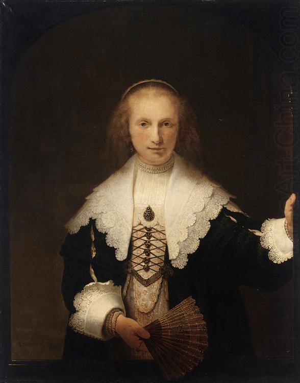 REMBRANDT Harmenszoon van Rijn Portrait of Agatha Bas (mk33)